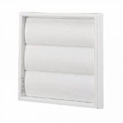 5" 125mm Wall Vent Flapped White