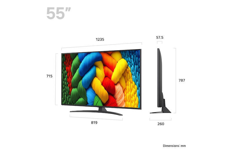 LG 55" 4K Smart Nanocell TV 2025