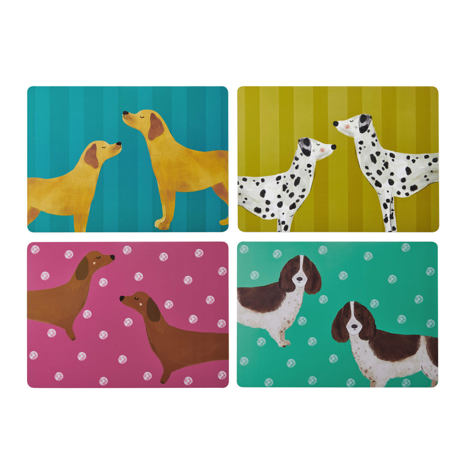 Dog Print Pack 4 Large Premium Placemats