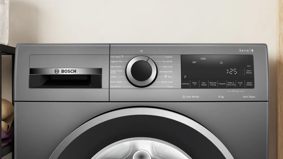 Bosch 9KG Series 4 Washing Machine Graphite Grey