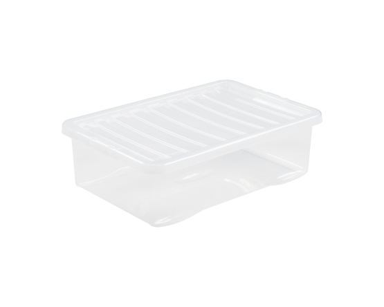 Wham Crystal Storage Box & Lid Clear