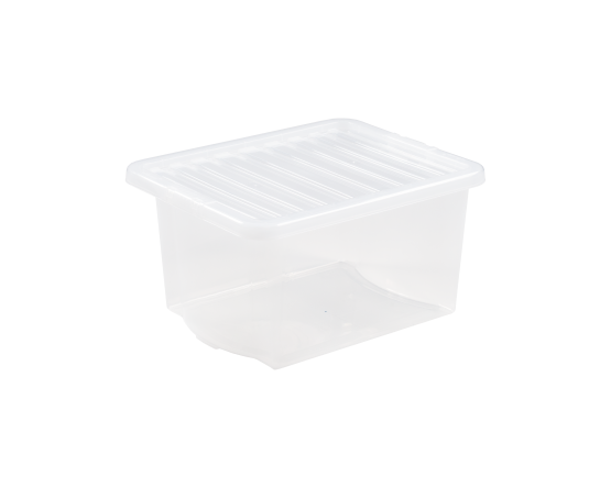 Wham Crystal Storage Box & Lid Clear