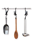 Just Hanging Kitchen Hooks 3Pce Black | 15978