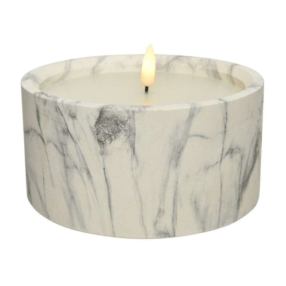 9cm Marble Flameless Candle
