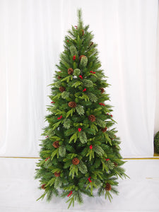 Scandanavian Spruce Berry and Pine Artificial Christmas Tree 7ft | 17924