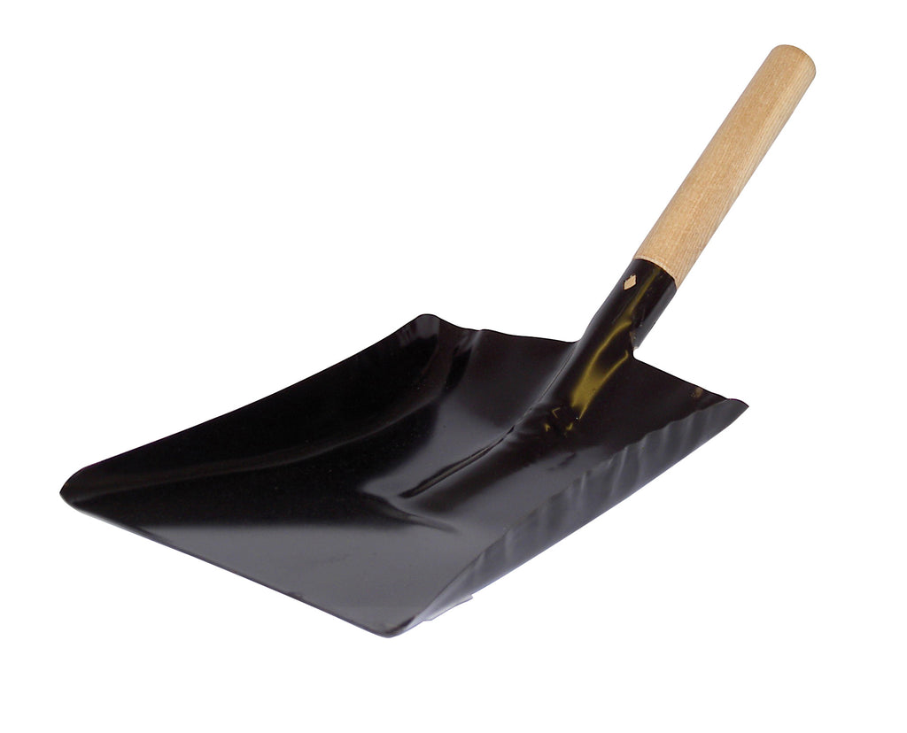 5" Shovel Black - Wooden Handle