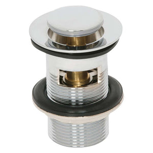 Trisen KlikKlak Slotted Basin Waste PlugTop Chrome