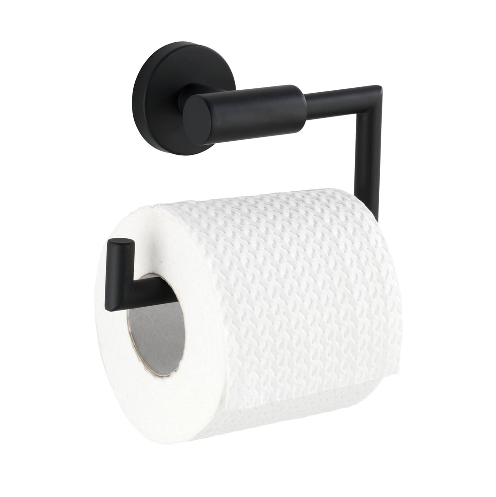 Wenko Bosio Black Toilet Paper Holder w o cover