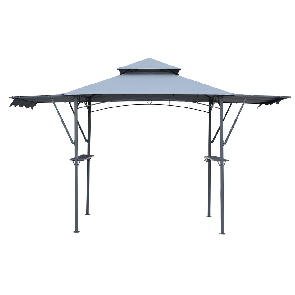 BBQ Gazebo with Double Extra Awning