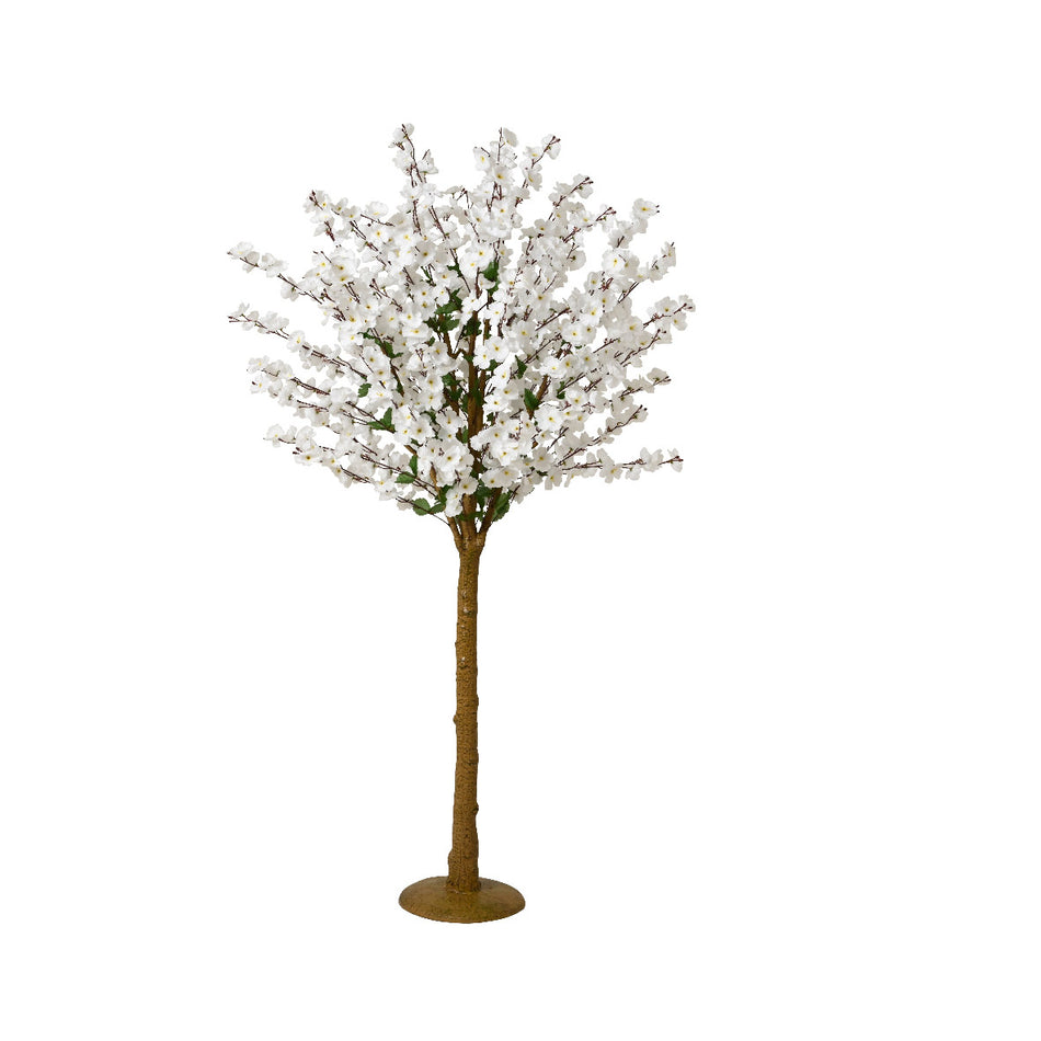 Faux Cherry Blossom Tree White H175Cm