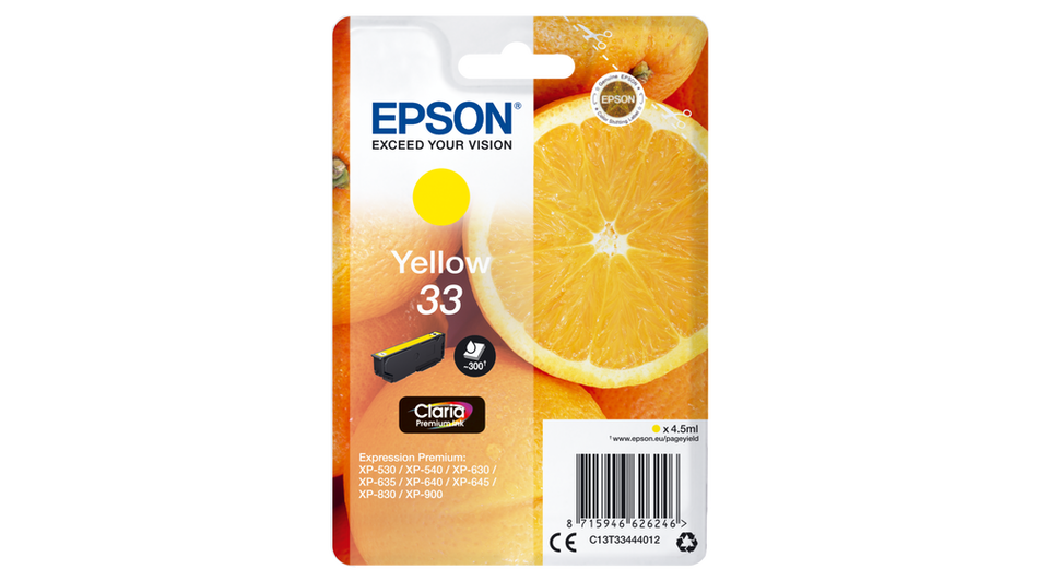 Epson 33 Yellow Ink