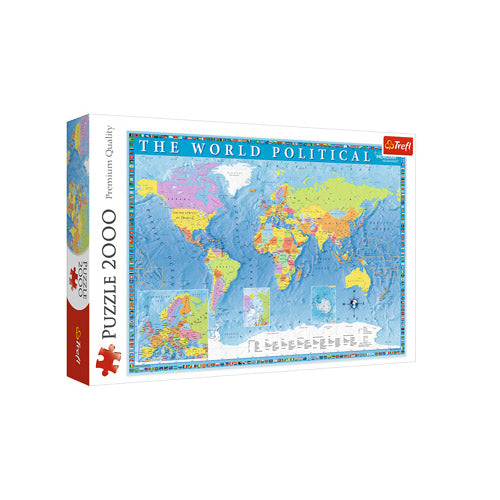 Political Map Of The World Jigsaw 2000pc Trefl