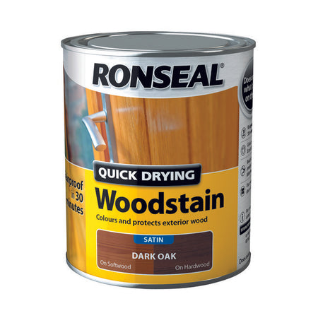 Ronseal Quick Drying Woodstain Dark Oak