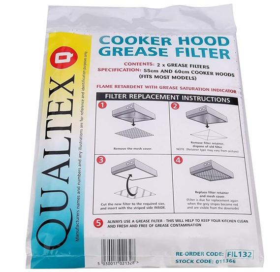 Qualtex Cooker Hood Filter {{ Fitzgeralds_Homevalue_Hardware_Dingle_Kerry}}