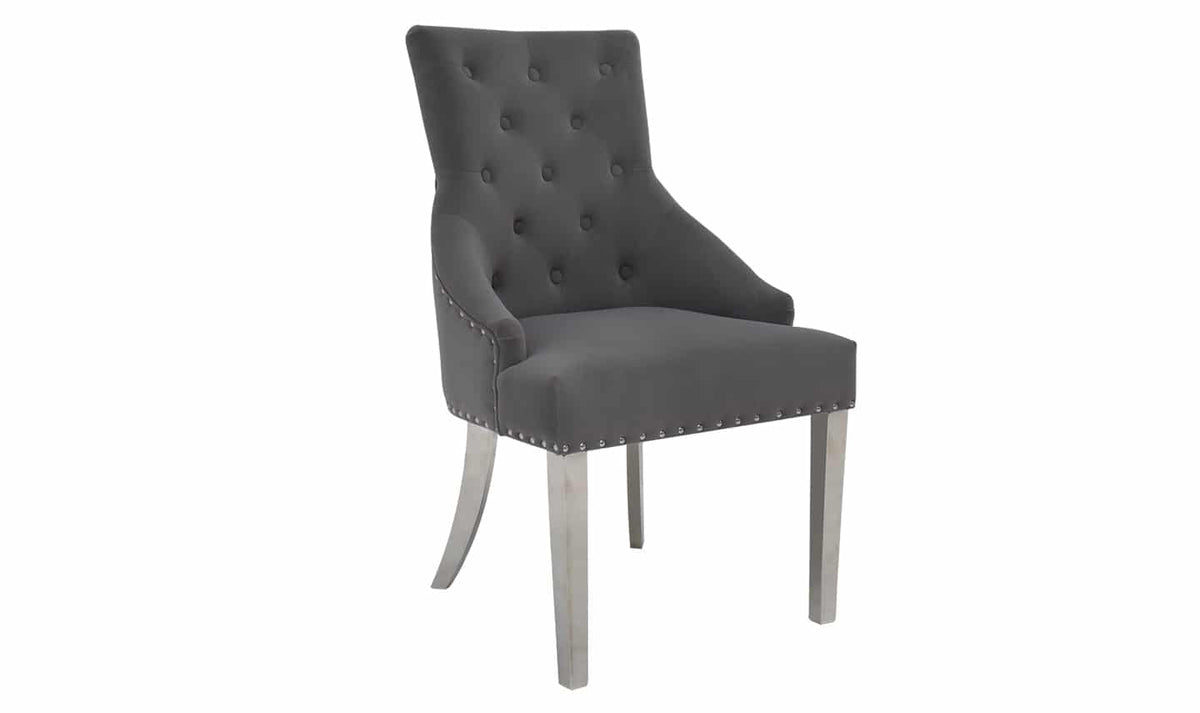 Estela Knockerbrack Dining Chair Grey