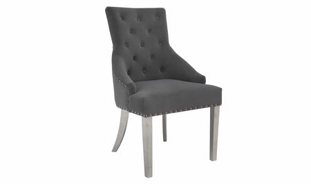 Estela Knockerbrack Dining Chair Grey
