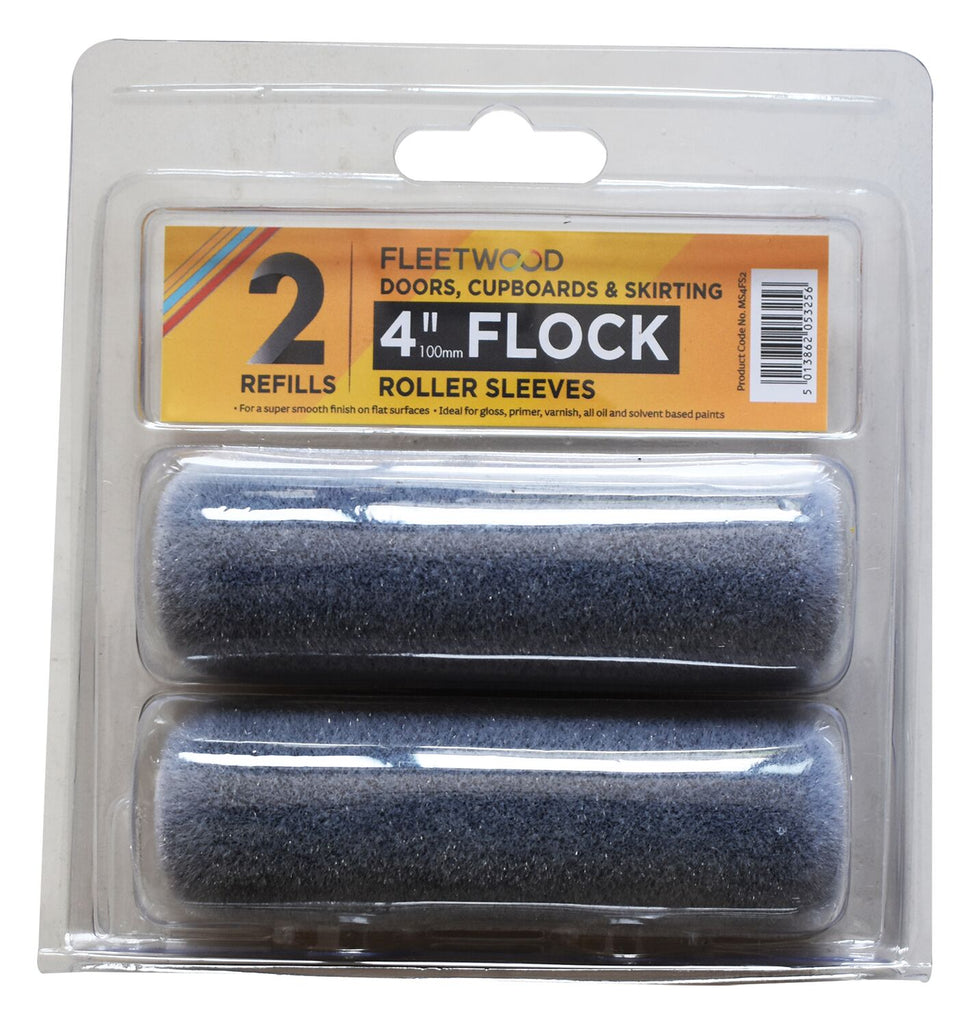 Fleetwood 4" Flock Roller Refill Sleeve 2 Pack | MS4FS2