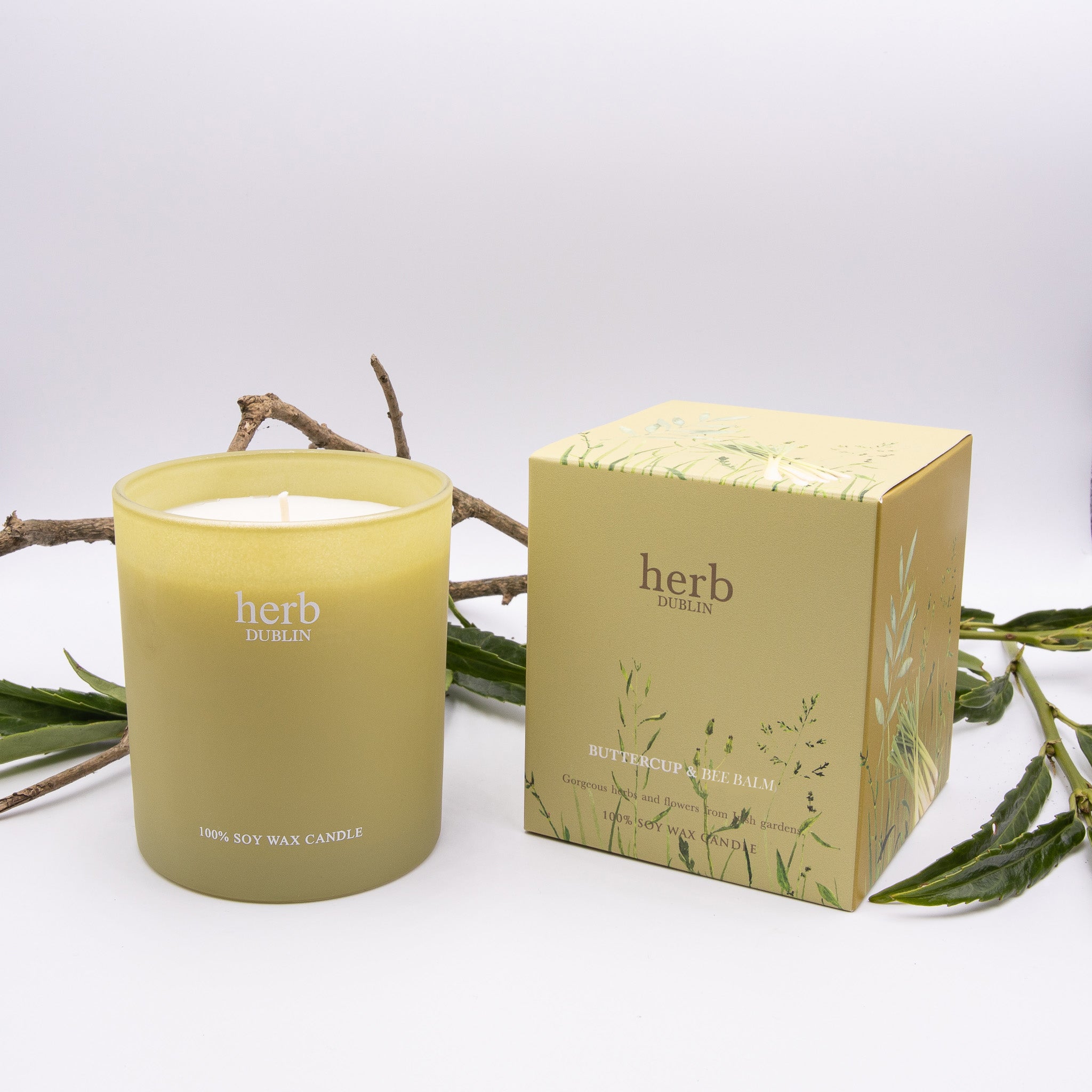 Herb Candle Buttercup & Beebalm