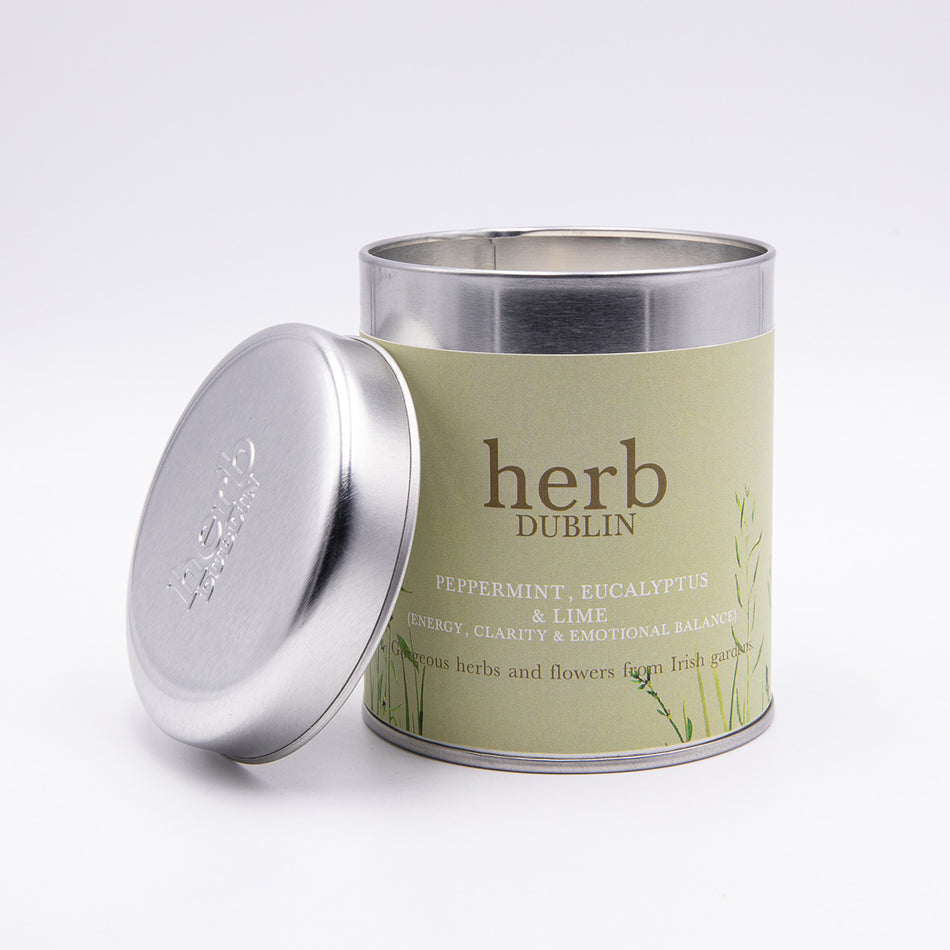 Herb Peppermint & Eucalyptus Tin Candle