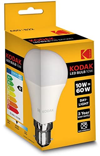 Kodak 2 Pack 6W/40W BC Led Golf Ball Bulb B22