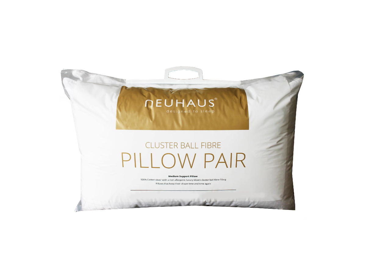 Neuhaus Luxury Cotton Check Clusterball Pillow Pair