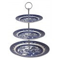 Blue Willow Pattern Cake Stand 3 Tier