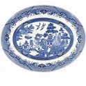 Blue Willow Pattern Oval Dish 31cm