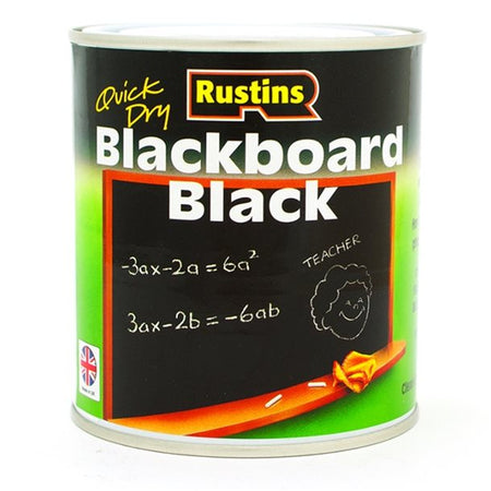 Rustins Blackboard Black Quick Drying Paint