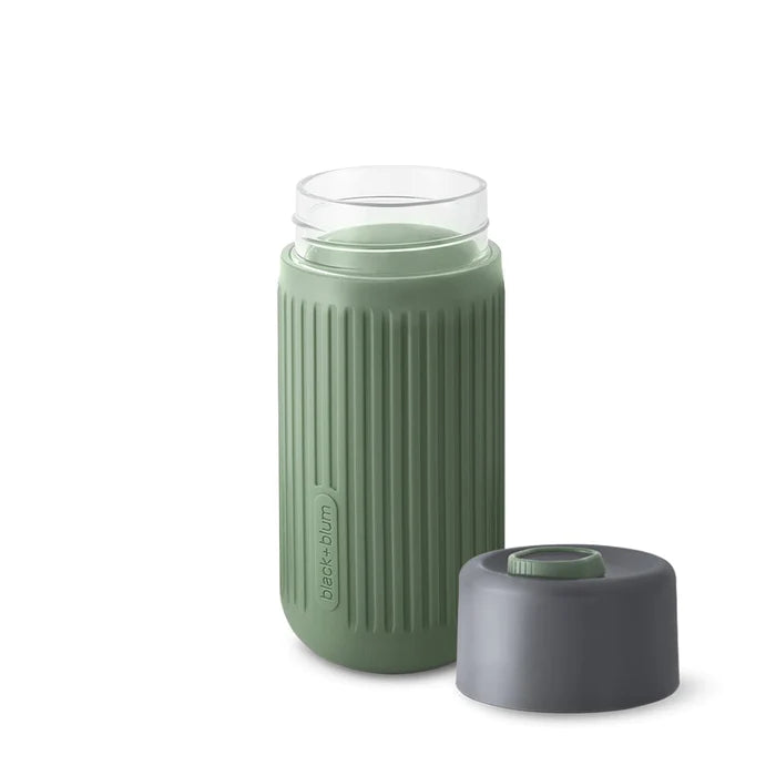 Black & Blum Glass Travel Cup Grey Olive