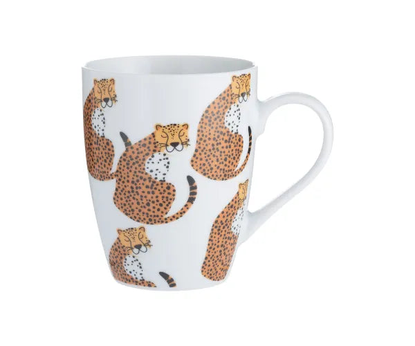 Cheetah Fine China Mug
