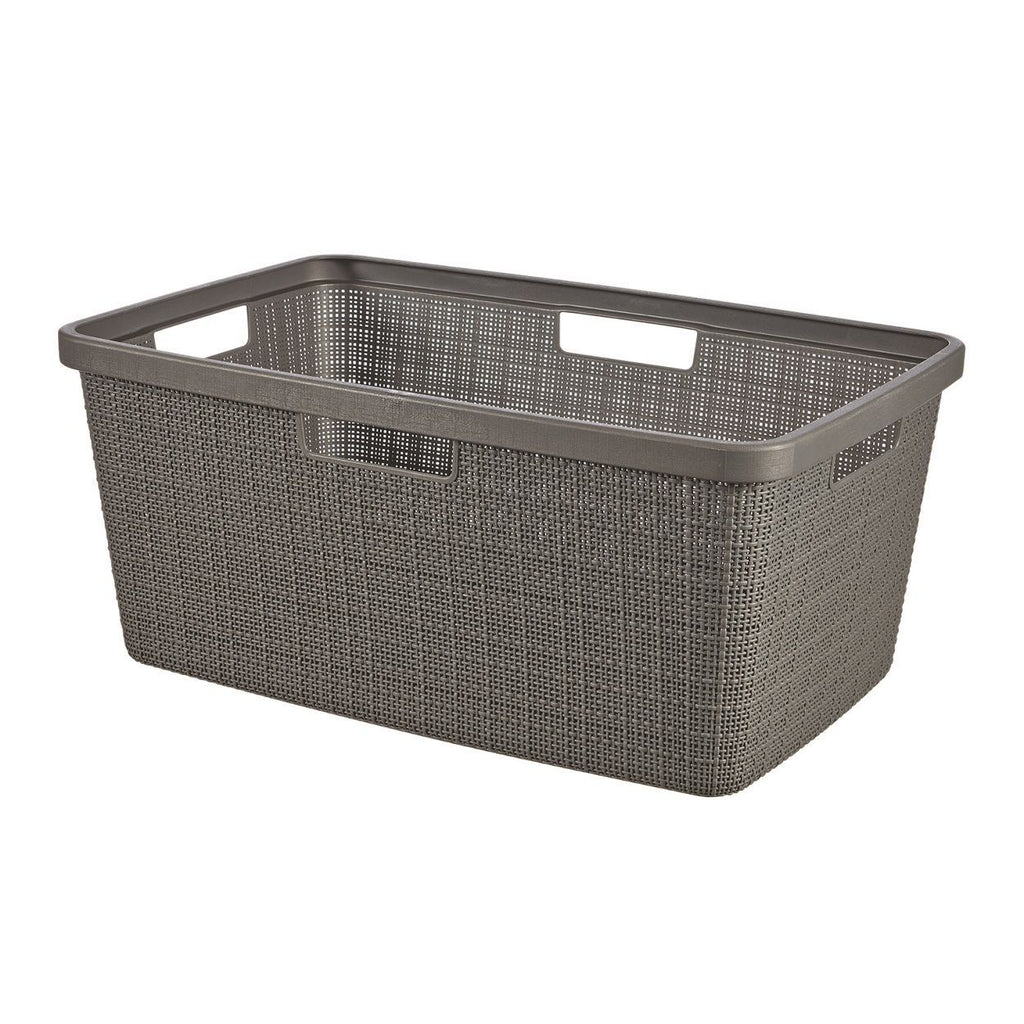 Curver Jute Laundry Basket Grey 46L CUR249013 Fitzgeralds Homevalue