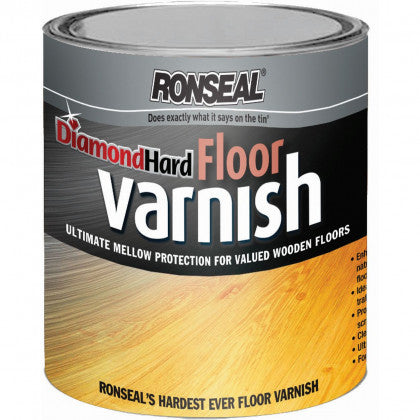 Ronseal Diamond Coat Floor Varnish Hard Mellow Gloss