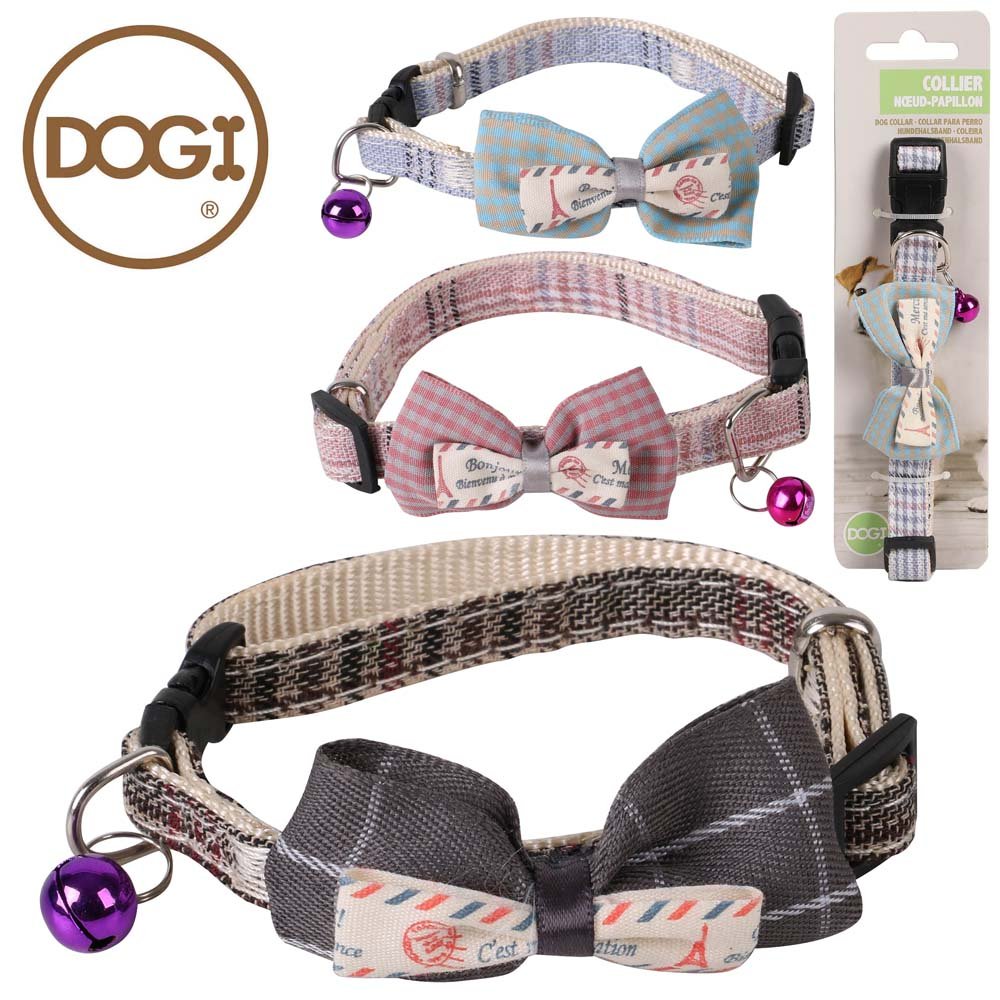 Dog Collar With Bow Tie Assorted