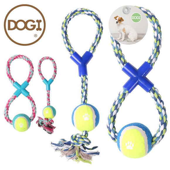Dog Toy Rope With Tennis Ball  | 19635