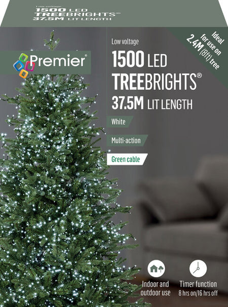 1500 M-A Led TreeBrights Timer - White