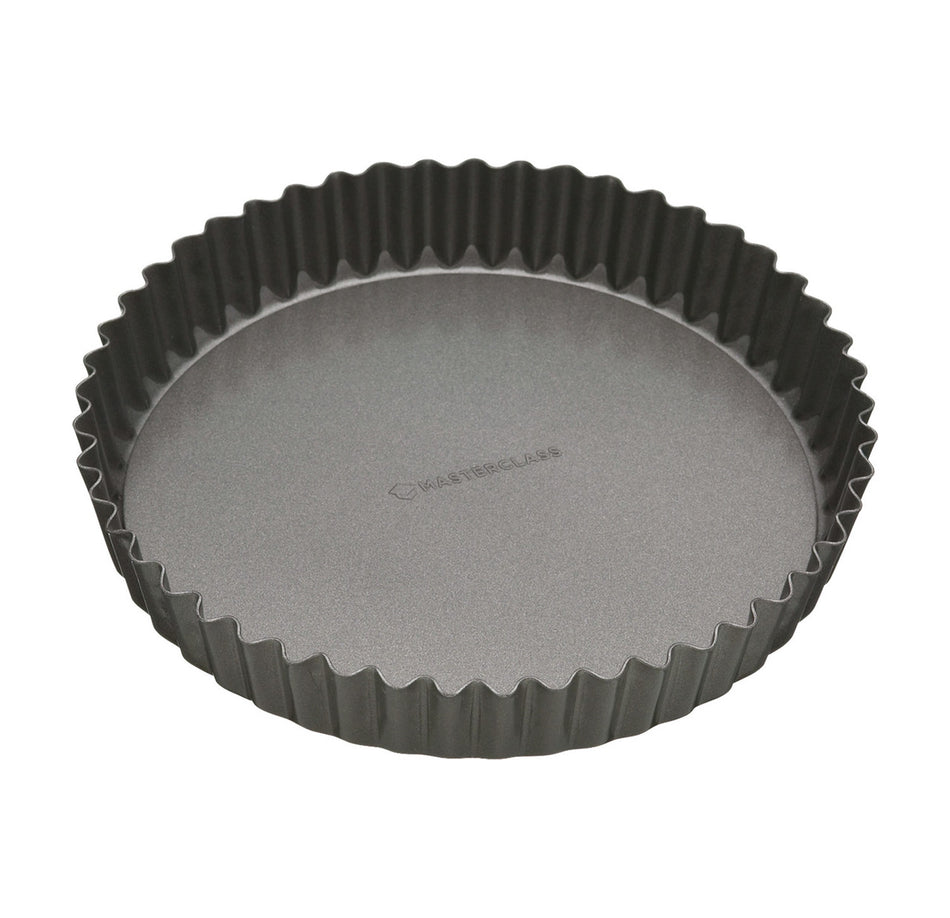 MasterClass Non-stick Loose Base 25cm Fluted Quiche Tin