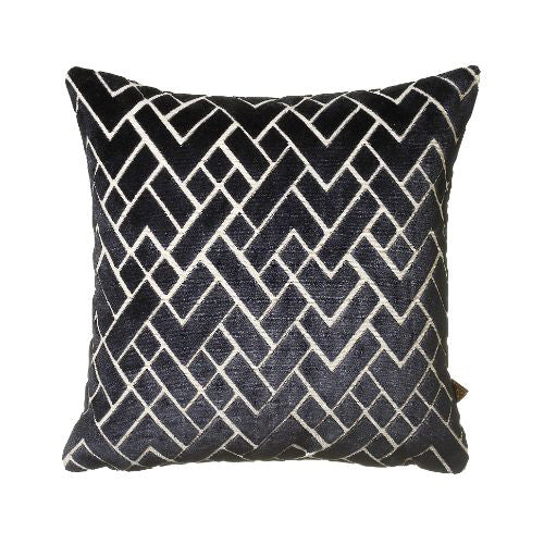 Scatter Box  Fracture 43 X 43cm Navy Cushion