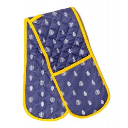 Grey Leaf Double Oven Glove