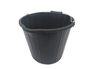 Builders Black Rubber Bucket 3 Gallon
