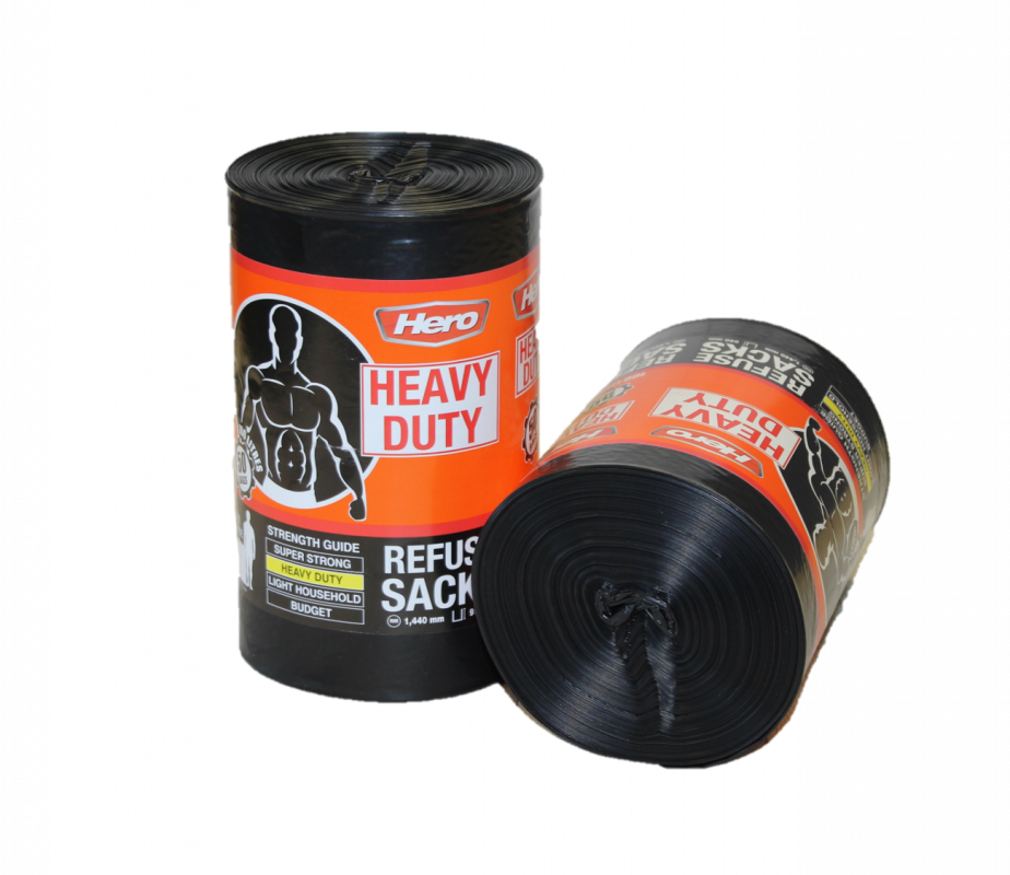 Hero Super Strong Refuse Sacks 85L 20s