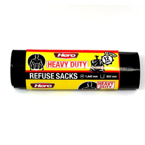 Hero Heavy Duty Refuse Sacks 12s Pk 4