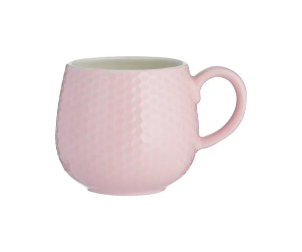 Mason Cash Embossed Honeycomb Pink Mug