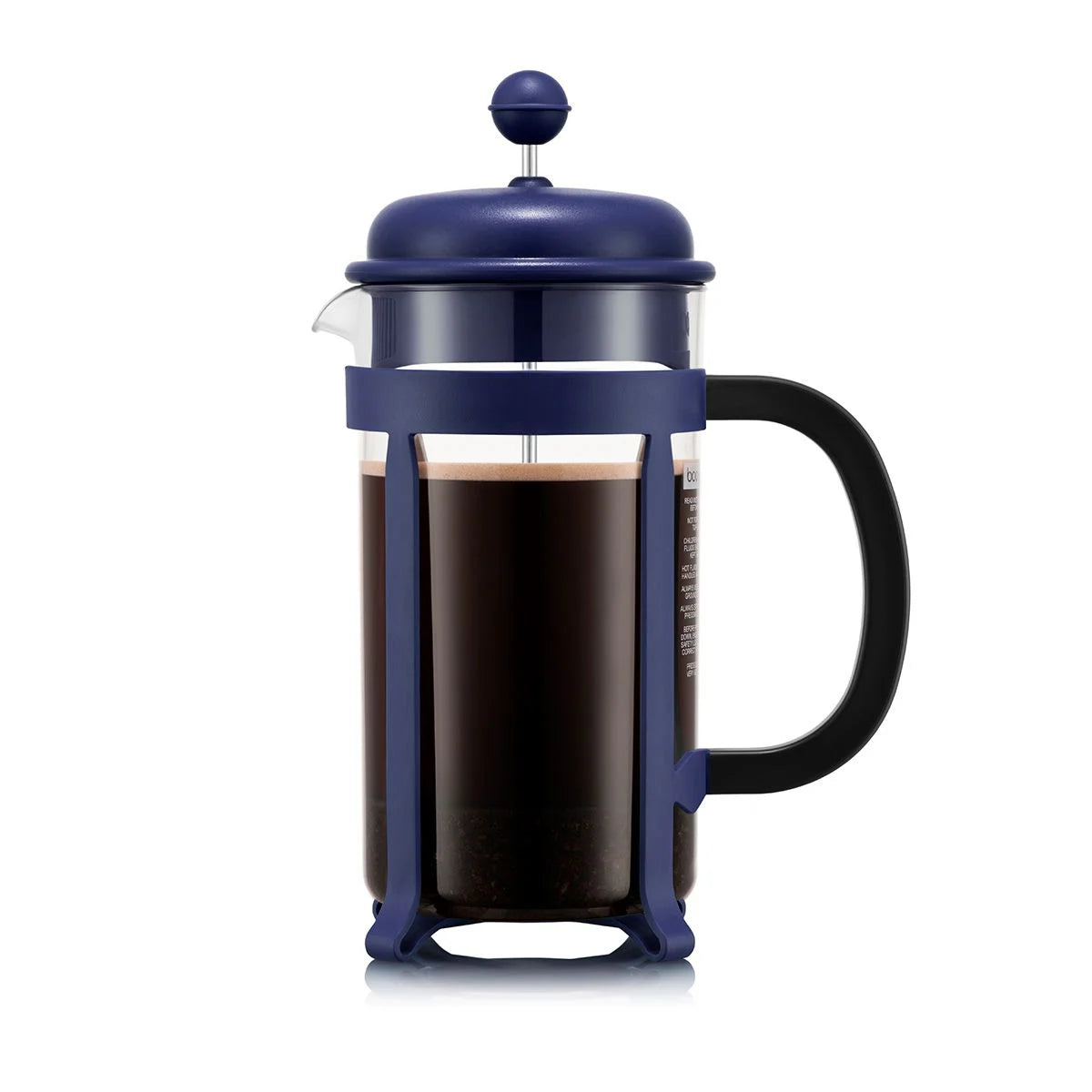 Java French Press Coffee Maker 8 Cup Midnight Blue