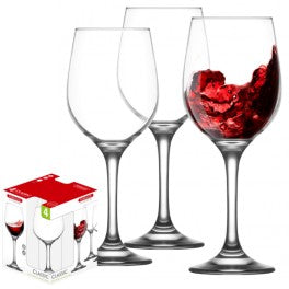 Steelex Red Wine Glass 36CL Set of 4