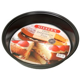 Steelex Round Sandwich Tin Non Stick