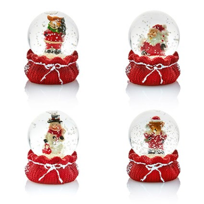 45mm Waterglobe With Xmas Sack Each