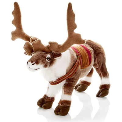 40cm Standing Reindeer With Saddle & Harness