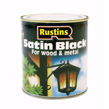 Rustins Satin Black Quick Drying Paint