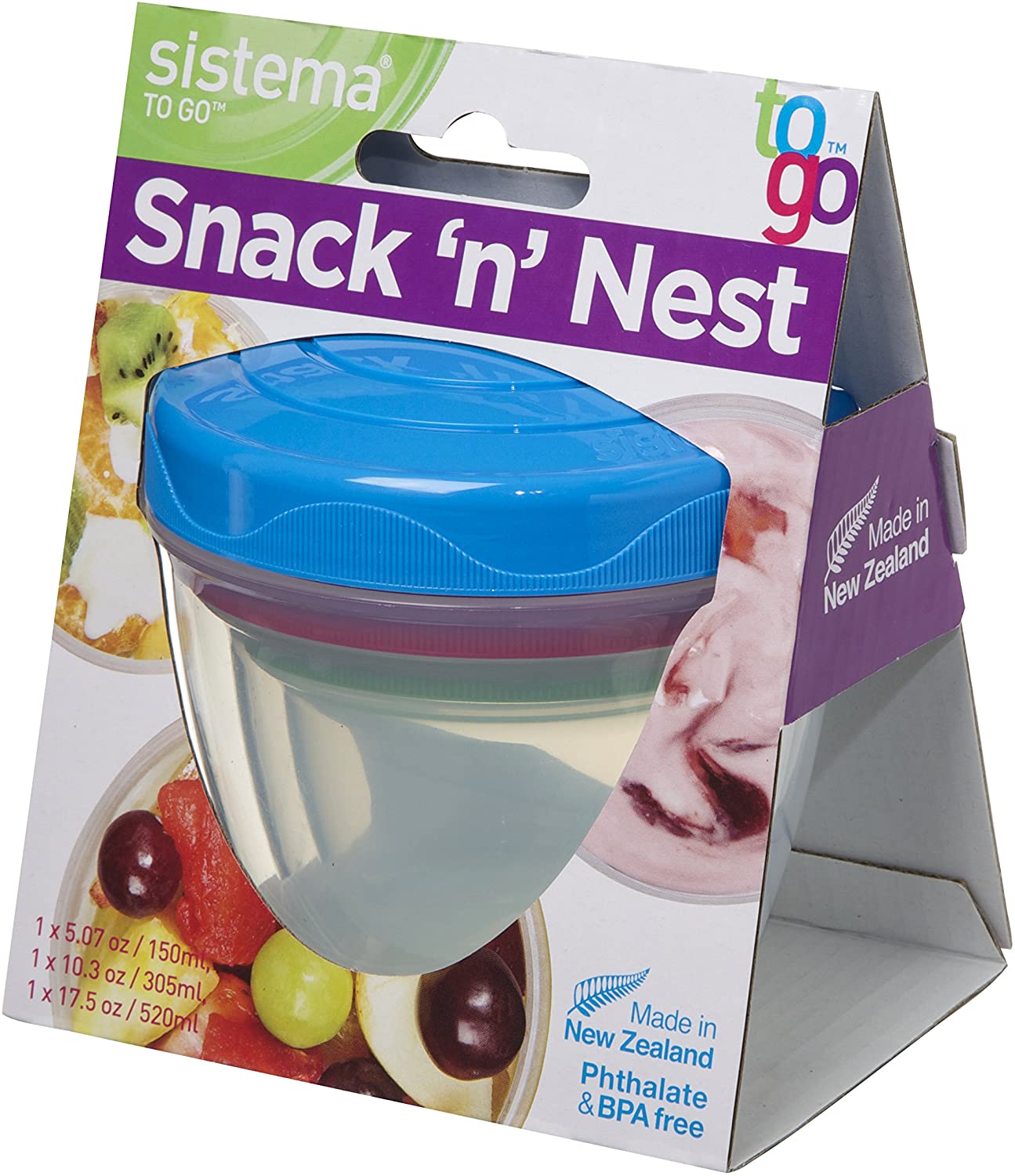 Sistema To Go Snack 'N' Nest 3 Pack