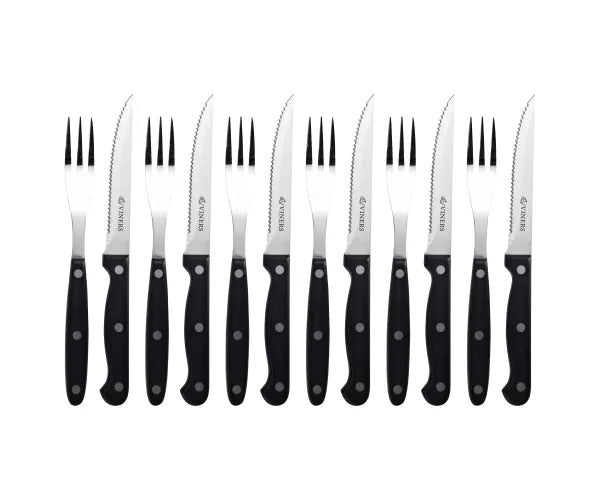 Everyday 12Pce Steak Knife & Fork Set